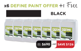 Define Paint Offer - 6 Tubs + 1 Free
