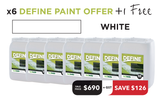 Define Paint Offer - 6 Tubs + 1 Free