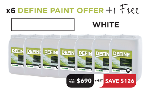 Define Paint Offer - 6 Tubs + 1 Free
