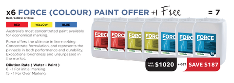Force Colour Paint Offer - 6 Tubs + 1 Free