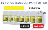 Force Colour Paint Offer - 6 Tubs + 1 Free