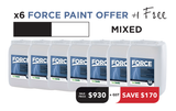Force Paint Offer - 6 Tubs + 1 Free