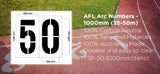 AFL Arc Number Stencil - 1000mm _ 35 - 40 - 45 - 50m