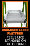 Stadium Ladder with Platform - 8 Step